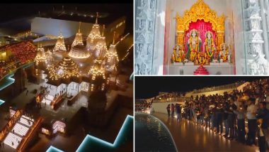 Video: अबू धाबी के BAPS मंदिर में भारतीयों ने मनाई धूमधाम से दिवाली, दीप जलाकर की पूजा अर्चना, जुटे सैकड़ो लोग