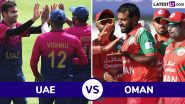 UAE vs Oman ODI ICC CWC League 2 2023-27 Live Streaming: यूएई और ओमान के बीच खेला जाएगा रोमांचक मुकाबला, यहां जानें कब, कहां और कैसे उठाए लाइव मुकाबले का लुफ्त