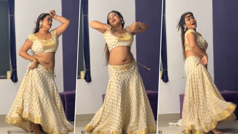 Desi Bhabhi Dance: देसी भाभी ने लो वेस्ट लहंगा पहन 'हमारी गली आ जाना' गाने पर किया जबरदस्त डांस, अपने डांस से बनाया लोगों को दीवाना