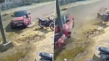 Greater Noida Accident Video: तेज रफ़्तार कार का कहर! सड़क से जा रही महिला को कुचला, ग्रेटर नोएडा से वीडियो आया सामने