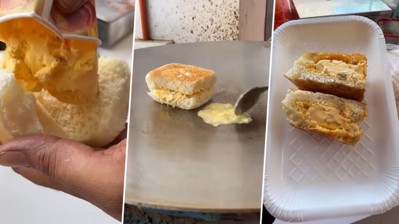Ice Cream Pav: इंटरनेट पर आइसक्रीम पाव का वीडियो वायरल, अजीब डिश देख भड़के नेटीजेंस