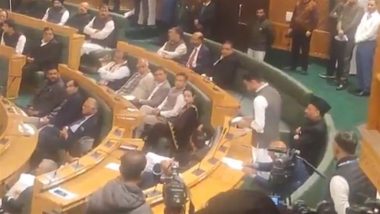 J&K Assembly's First Session: जम्मू-कश्मीर विधानसभा में अनुच्छेद 370 हटाने के खिलाफ प्रस्ताव पेश, भाजपा विधायकों ने किया हंगामा; जानें क्या बोले सीएम उमर अब्दुल्ला (Watch Video)