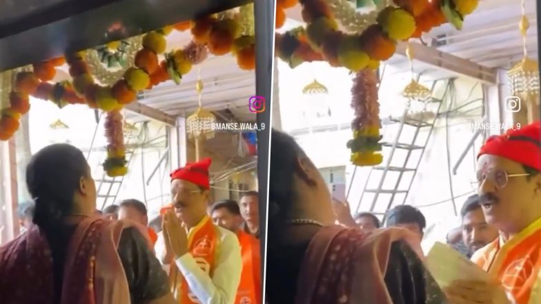 VIDEO: शिंदे गुट के उम्मीदवार सदा सरवणकर को माहिम में प्रचार के दौरान महिला ने खूब खरी खोटी सुनाई, आख़िरकार चुप चाप निकल लिए नेताजी