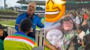 Pakistan Fan Asked to Leave Hobart Stadium: होबार्ट में पाकिस्तानी फैन की भयंकर बेइजती, इमरान खान के समर्थन में पोस्टर दिखाने के लिए स्टेडियम से निकाला, देखें वीडियो