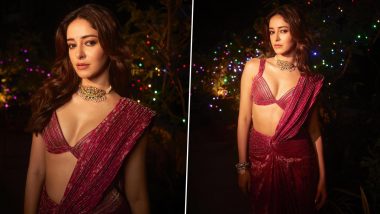 Ananya Panday ने देसी अवतार में गिराई बिजली, एक्ट्रेस ने साड़ी में दिए किलर पोज (View Pics)