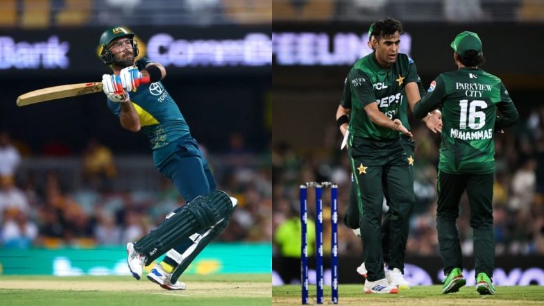 AUS Beat PAK, 1st T20I Record: पहले टी20 मुकाबले में ऑस्ट्रेलिया ने पाकिस्तान को 29 रनों से रौंदा, ग्लेन मैक्सवेल ने मचाया तांडव; आज के मुकाबले बने ये बड़े रिकॉर्ड्स