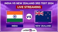 IND vs NZ 3rd Test 2024 Day 1 Live Streaming: न्यूज़ीलैंड के खिलाफ आखिरी टेस्ट में आन, बान, शान की लड़ाई लड़ने उतरेगी टीम इंडिया, यहां जानें कब, कहां और कैसे देखें लाइव प्रसारण