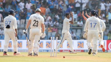 India vs New Zealand, 3rd Test Match Day 2 Stumps Scorecard: दूसरे दिन का खेल खत्म, टीम इंडिया ने मैच में बनाई मजबूत पकड़, न्यूजीलैंड ने 171 रन पर गवाएं 9 विकेट; यहां देखें दूसरे दिन का स्कोरकार्ड