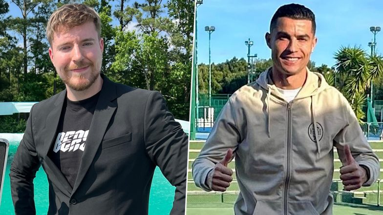 Cristiano Ronaldo YouTube Collab With MrBeast: इंटरनेट पर लगेगी आग, टूटेंगे सारे रिकार्ड्स! क्रिस्टियानो रोनाल्डो यूट्यूब कोलैब में मिस्टरबीस्ट के साथ मिलकर मचयंगे तहलका