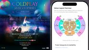 Coldplay Ahmedabad Concert Tickets 2025: कोल्डप्ले कॉन्सर्ट अहमदाबाद में 25 जनवरी को मचाएगा धमाल! BookMyShow पर ऐसे बुक करें टिकट