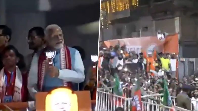 PM Modi Ranchi Road Show Video: झारखंड विधानसभा चुनाव को लेकर रांची में पीएम मोदी का रोड शो, एक झलक पाने को बड़ी संख्या में उमड़े लोग