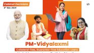 PM Vidyalaxmi Scheme: मोदी कैबिनेट ने 'पीएम-विद्यालक्ष्मी योजना' को दी मंजूरी, उच्च शिक्षा के लिए छात्रों को मिलेगा ₹10 लाख तक का ऋण; VIDEO