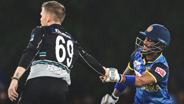 New Zealand Beat Sri Lanka, 2nd T20I Match Scorecard: रोमांचक मुकाबले में न्यूजीलैंड ने श्रीलंका को रन से हराया, ग्लेन फिलिप्स ने आखिरी ओवर चटकाए 3 विकेट; सीरीज 1-1 से बराबरी पर; यहां देखें SL बनाम NZ मैच का स्कोरकार्ड