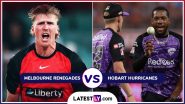 Melbourne Renegades vs Hobart Hurricanes BBL 2024-25 Live Streaming: आज मेलबर्न रेनेगेड्स और होबार्ट हरिकेन्स के बीच मुकाबला, यहां जानें भारत में कब, कहां और कैसे उठाए लाइव मुकाबले का लुफ्त