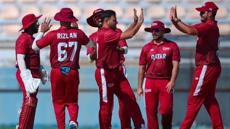 QAT VS KUW Quadrangular T20I Series 2025: कुवैत के गेंदबाजों ने मचाया तांडव, कतर को 124 रनों समेटा, अनुदीप चंदमारा झटके 3 विकेट, यहां देखें पहली पारी का स्कोरकार्ड
