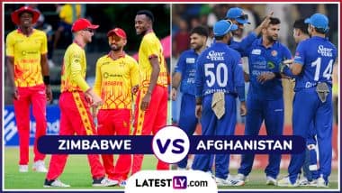 Zimbabwe vs Afghanistan 1st ODI 2024 Live Streaming: पहले वनडे में जिम्बाब्वे और अफगानिस्तान के बीच होगी कड़ी टक्कर, यहां जानें भारत में कब, कहां और कैसे उठाए लाइव मुकाबला का लुफ्त