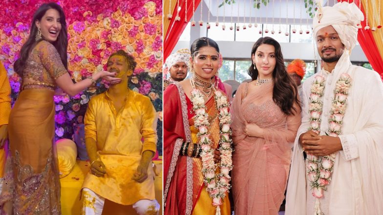 Nora Fatehi Travels from Dadar to Ratnagiri by Train: नोरा फतेही ने टीम मेंबर की शादी के लिए दादर से रत्नागिरी तक ट्रेन से किया सफर, &lsquo;चिकनी चमेली&rsquo; और &lsquo;झिंगाट&rsquo; पर किया डांस (Watch Video)