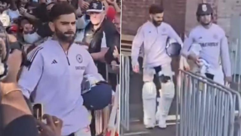 Fans Cheer For Virat Kohli At Adelaide: एडिलेड में विराट कोहली का जलवा, भारतीय दिग्गज के लिए उमड़ा सैकड़ों फैंस का हुजूम, देखें वीडियो