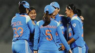 India Women Squad For ODI Series vs Ireland 2025: आयरलैंड के खिलाफ वनडे सीरीज के लिए स्मृति मंधना के नेतृत्व में भारतीय महिला टीम का ऐलान, इन दिग्गजों को दिया गया आराम, देखें फुल शेड्यूल