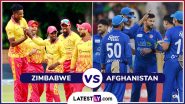 Zimbabwe vs Afghanistan 1st T20 2024 Live Streaming: पहले टी20 में जिम्बाब्वे और अफगानिस्तान के बीच होगी कड़ी टक्कर, यहां देखें