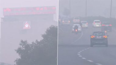 Delhi AQI, Weather Update: दिल्ली की सुबह ठंडी और धुंध से भरी, तापमान में गिरावट, वायु गुणवत्ता 'गंभीर' श्रेणी में पहुंची (देखें वीडियो)