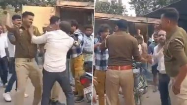 UP: सिद्धार्थनगर के बांसी तहसील में जमकर चले लात-घूसे, पुलिस ने दो आरोपियों पर दनादन बरसाए थप्पड़ (Watch Video)