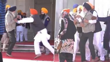 Sukhbir Singh Badal Attack Update: अमृतसर के स्वर्ण मंदिर में सुखबीर सिंह बादल पर जानलेवा हमला, खालिस्तान समर्थक नारायण सिंह चौड़ा गिरफ्तार; विपक्ष ने AAP सरकार को घेरा (Watch Video)