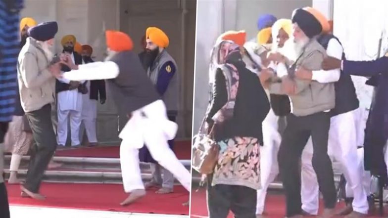 Sukhbir Singh Badal Attack Update: अमृतसर के स्वर्ण मंदिर में सुखबीर सिंह बादल पर जानलेवा हमला, खालिस्तान समर्थक नारायण सिंह चौड़ा गिरफ्तार; विपक्ष ने AAP सरकार को घेरा (Watch Video)