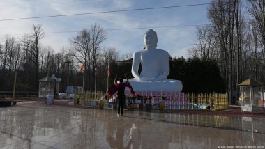 न्यू जर्सी में 30 फीट ऊंची बुद्ध प्रतिमा बनी धर्मों का संगम