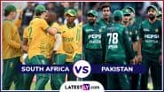 South Africa vs Pakistan 1st T20I 2024 Live Streaming: पहले टी20 में साउथ अफ्रीका और पाकिस्तान के बीच होगी कड़ी टक्कर, यहां जानें भारत में कब, कहां और कैसे उठाए लाइव मुकाबला का लुफ्त