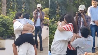 Allu Arjun Hugs Family After Jail Release: जेल से रिहा होने के बाद अल्लू अर्जुन ने घर पहुंचते ही गले लगाया पत्नी और बच्चों को, वीडियो हुआ वायरल (Watch Video)