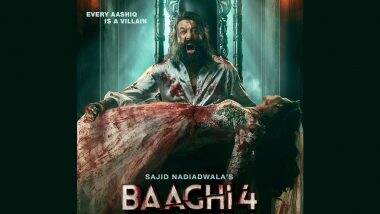 Baaghi: संजय दत्त ने विलेन के तौर पर खून से लथपथ पोस्टर किया शेयर, फिल्म 5 सितंबर 2025 को होगी रिलीज (View Poster)