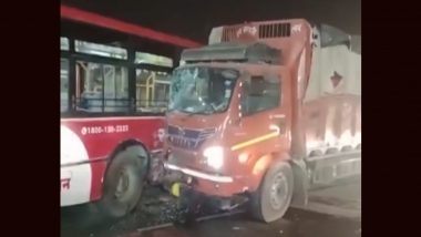 Jaipur-Ajmer Highway Accident: जयपुर-अजमेर हाइवे पर फिर सड़क हादसा, ट्रक ने बस को मारी टक्कर, 10 से ज्यादा जख्मी; VIDEO