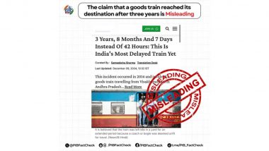 Fact Check: क्या 3 साल में अपने गंतव्य पर पहुंची Indian Railway की मालगाड़ी? जानें इस भ्रामक दावे की असली सच्चाई