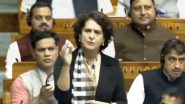 Priyanka Gandhi on Bangladesh Issue: 'बांग्लादेश में अल्पसंख्यकों पर हो रहा अत्याचार, आवाज उठाए भारत सरकार', लोकसभा में बोलीं प्रियंका गांधी (Watch Video)