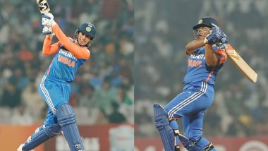 IND W vs WI W, 3rd T20I Match 1st Inning Scorecard: तीसरे टी20 मुकाबले में टीम इंडिया ने वेस्टइंडीज को दिया 218 रनों का विशाल लक्ष्य, स्मृति मंधाना के बाद ऋचा घोष ने खेली ताबड़तोड़ अर्धशतकीय पारी; यहां देखें पहली इनिंग का स्कोरकार्ड