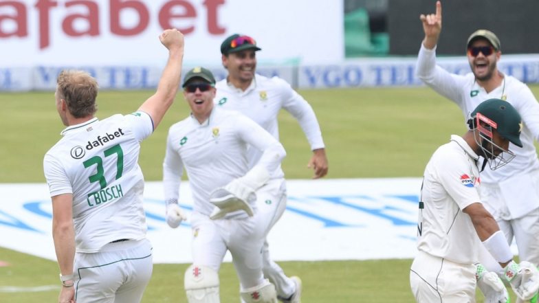 South Africa vs Pakistan, 1st Test Day 2 Stumps Scorecard: दूसरे दिन का खेल खत्म, दूसरी पारी में पाकिस्तान ने बनाए 3 विकेट खोकर 88 रन, मार्को जानसन ने चटकाए दो विकेट; यहां देखें दूसरे दिन का स्कोरकार्ड