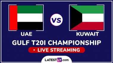 UAE vs KUW, Gulf T20I Championship 2024 Final Live Streaming: गल्फ टी20आई चैंपियनशिप के फाइनल में कुवैत से भिड़ेगी संयुक्त अरब अमीरात, यहां जानें कब, कहां और कैसे देखें लाइव प्रसारण