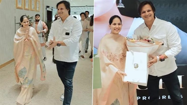 Vivek Oberoi से मिलीं Jaya Kishori, सोशल मीडिया पर शेयर किया वीडियो (Watch Video)