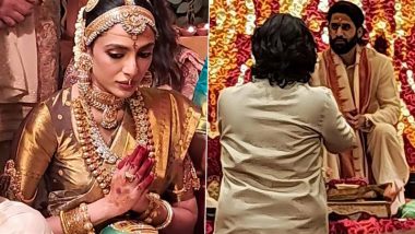 Naga Chaitanya Sobhita Dhulipala Wedding: दूल्हा दुल्हन बने नागा चैतन्य और शोभ‍िता, मंडप से सामने आई पहली तस्वीर