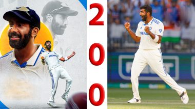 Bumrah 200 Wickets in Test Cricket: टेस्ट क्रिकेट में जसप्रीत बुमराह के 200 विकेट पूरे, यहां देखें सबसे अधिक विकेट लेने वाले टॉप गेंदबाजों की लिस्ट