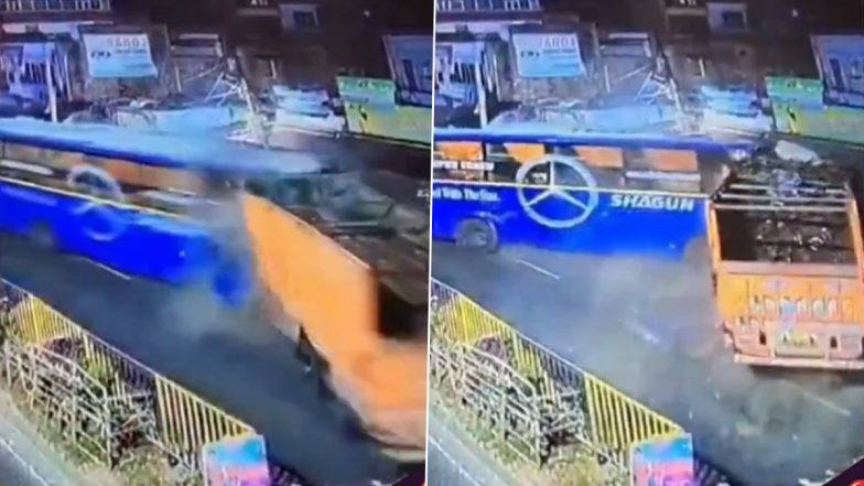 Bulandshahr Accident Video: तेज रफ़्तार स्लीपर बस और ट्रक में आमने सामने टक्कर, 17 यात्री घायल, 8 की हालत गंभीर, बुलंदशहर से वीडियो आया सामने