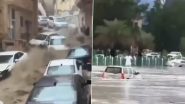 Saudi Arabia Rains: पवित्र शहर मक्का में मुसलाधार बारिश से बाढ़ जैसे हालात, वीडियो में जलभराव वाली सड़कों पर कारें बहती दिखीं