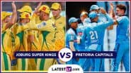 Joburg Super Kings vs Pretoria Capitals SA20 2025 Live Streaming: आज जोबर्ग सुपर किंग्स और प्रिटोरिया कैपिटल्स के बीच होगी कड़ी टक्कर, यहां जानें भारत में कब, कहां और कैसे उठाए लाइव मुकाबले का लुफ्त