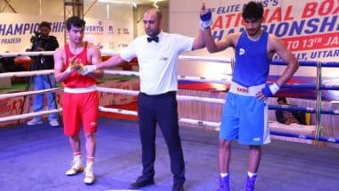 8th Elite Men's National Boxing Championship 2025: राष्ट्रीय मुक्केबाजी चैम्पियनशिप में अभिनाश जामवाल ने जीता स्वर्ण, फाइनल में रेलवे के अमित को दी मात