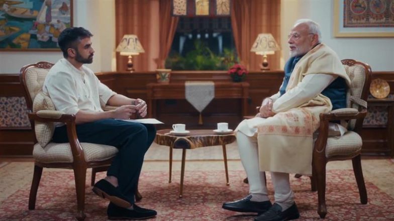 PM Modi&rsquo;s First Podcast: "मैं भी इंसान हूं, भगवान नहीं", निखिल कामथ के साथ पॉडकास्ट में बोले पीएम मोदी, राजनीति में अच्छे लोगों के आने की जताई उम्मीद (Watch Video))