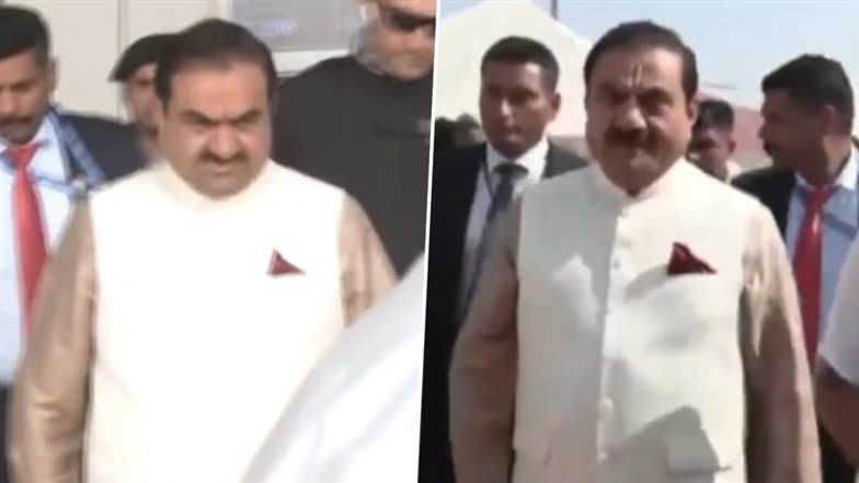 VIDEO: पत्नी Priti Adani संग महाकुंभ मेले में पहुंचे Gautam Adani, इस्कॉन मंदिर शिविर का किया दौरा; 'महाप्रसाद' पकाने में दी सेवा