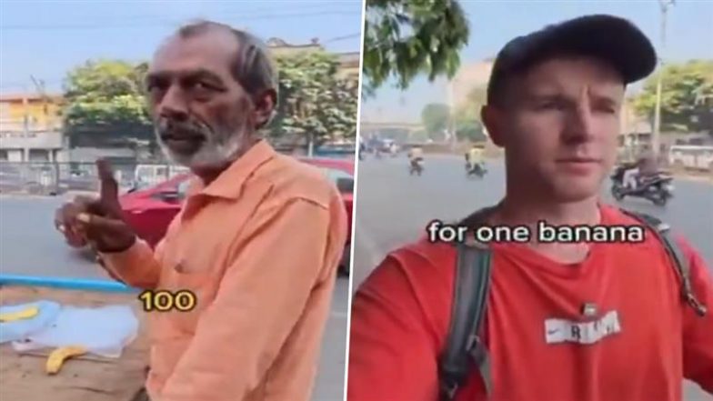 VIDEO: ''एक केले का दम 100 रुपये...'', हैदराबाद के स्ट्रीट वेंडर ने की विदेशी व्लॉगर को ठगने की कोशिश, स्कॉटलैंड के कंटेंट क्रिएटर ने वीडियो शेयर कर जताई हैरानी