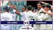 Sri Lanka vs Australia 1st Test 2025 Live Streaming: पहले टेस्ट में श्रीलंका और ऑस्ट्रेलिया के बीच होगी कड़ी टक्कर, यहां जानें भारत में कब, कहां और कैसे उठाए लाइव मुकाबले का लुफ्त