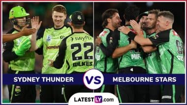 Sydney Thunder vs Melbourne Stars Knockout BBL 2025 Live Streaming: आज सिडनी थंडर और मेलबर्न स्टार्स के बीच होगी काटें की टक्कर, यहां जानें भारत में कब, कहां और कैसे उठाए लाइव मुकाबले का लुफ्त